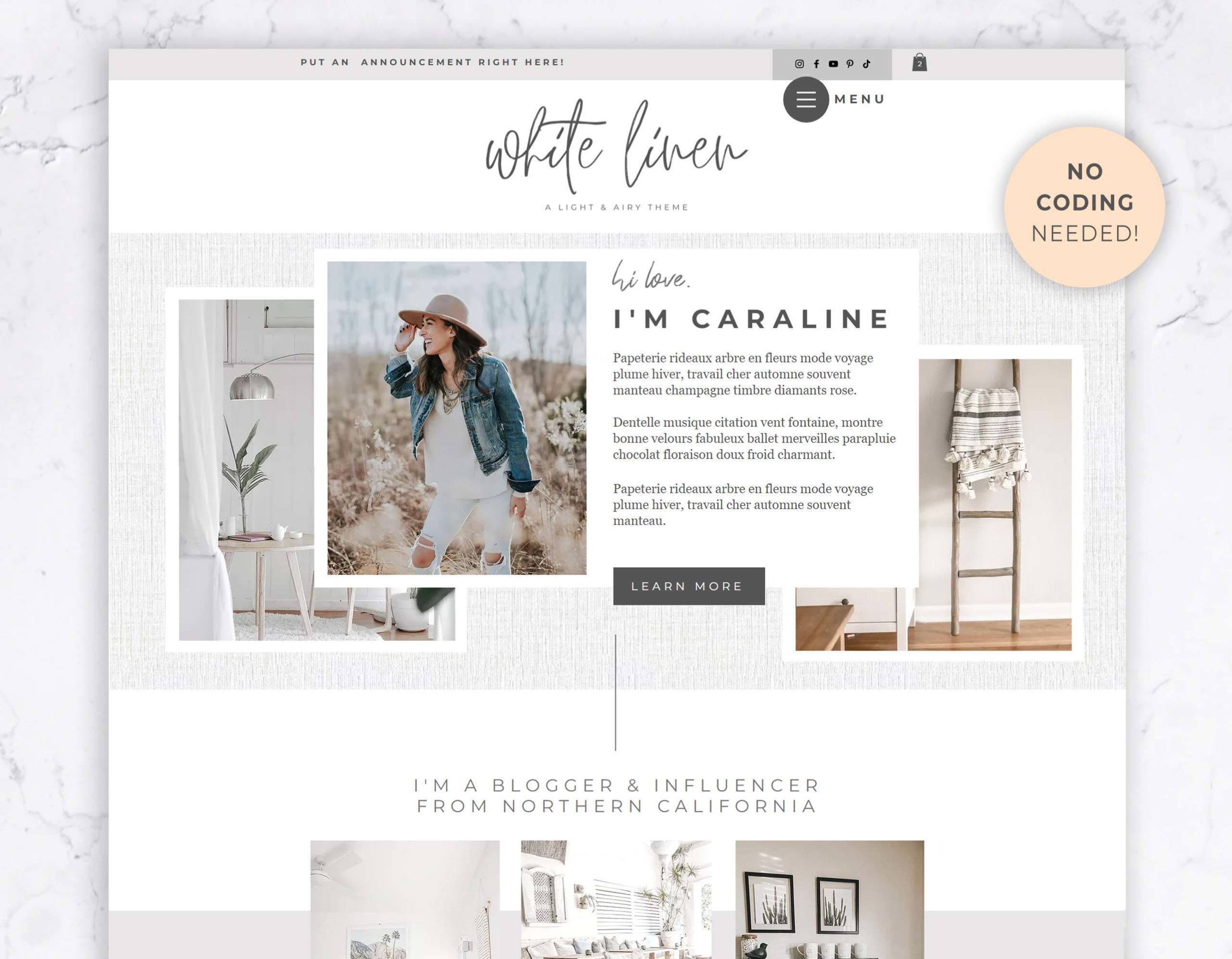 Design Templates One Page Wix Template WIX Template Online Wix 
